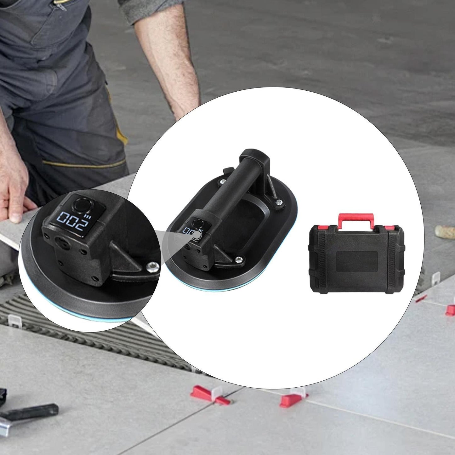 ya 14 Electric Suction Cup Granite Tiles Metal Floor Tile Installation Heavy Duty