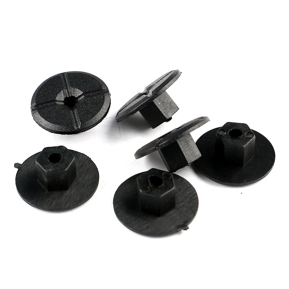 ya 5 8.7 Set of 10 Fender Liner Plastic Nuts 4.2mm Black for Mercedes W201BMW A2019900050