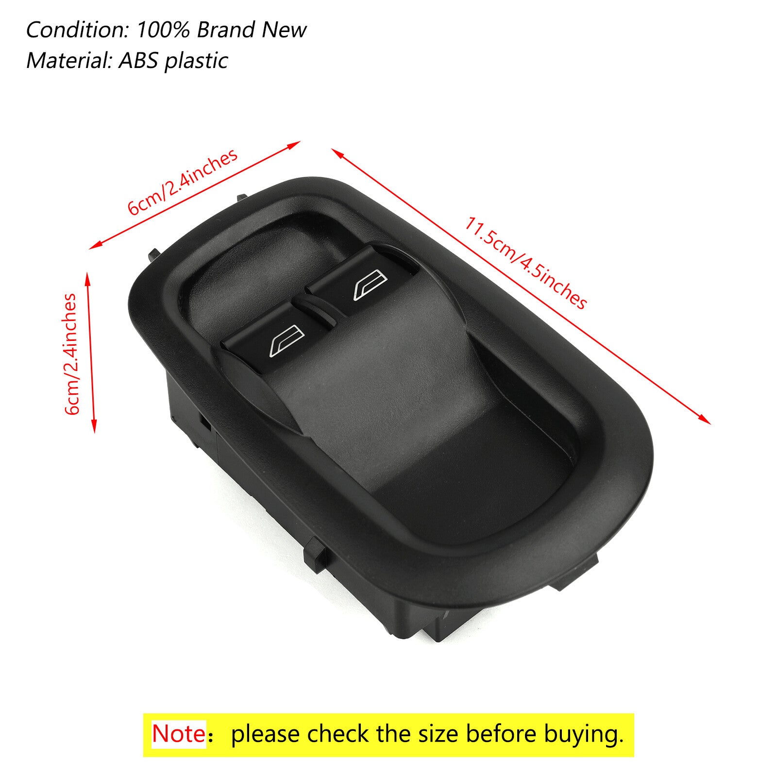 ya 1 8.5.3 Drivers Side Door Double Window Switch For Transit MK8 Custom 2014+ 1791339