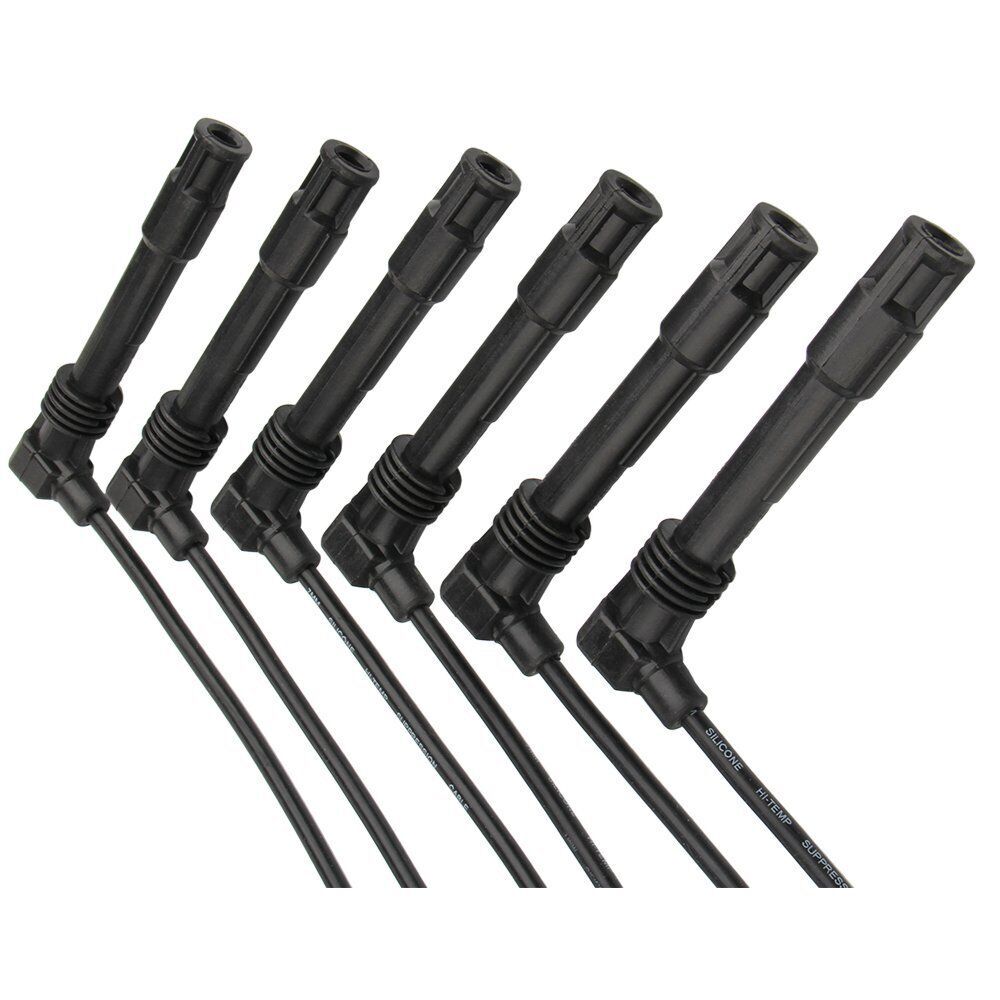 ya 6 6.13 6PCS Ignition Spark Plug Wire Cable for Audi A6 Quattro 2001 Avant 2.8 250079696