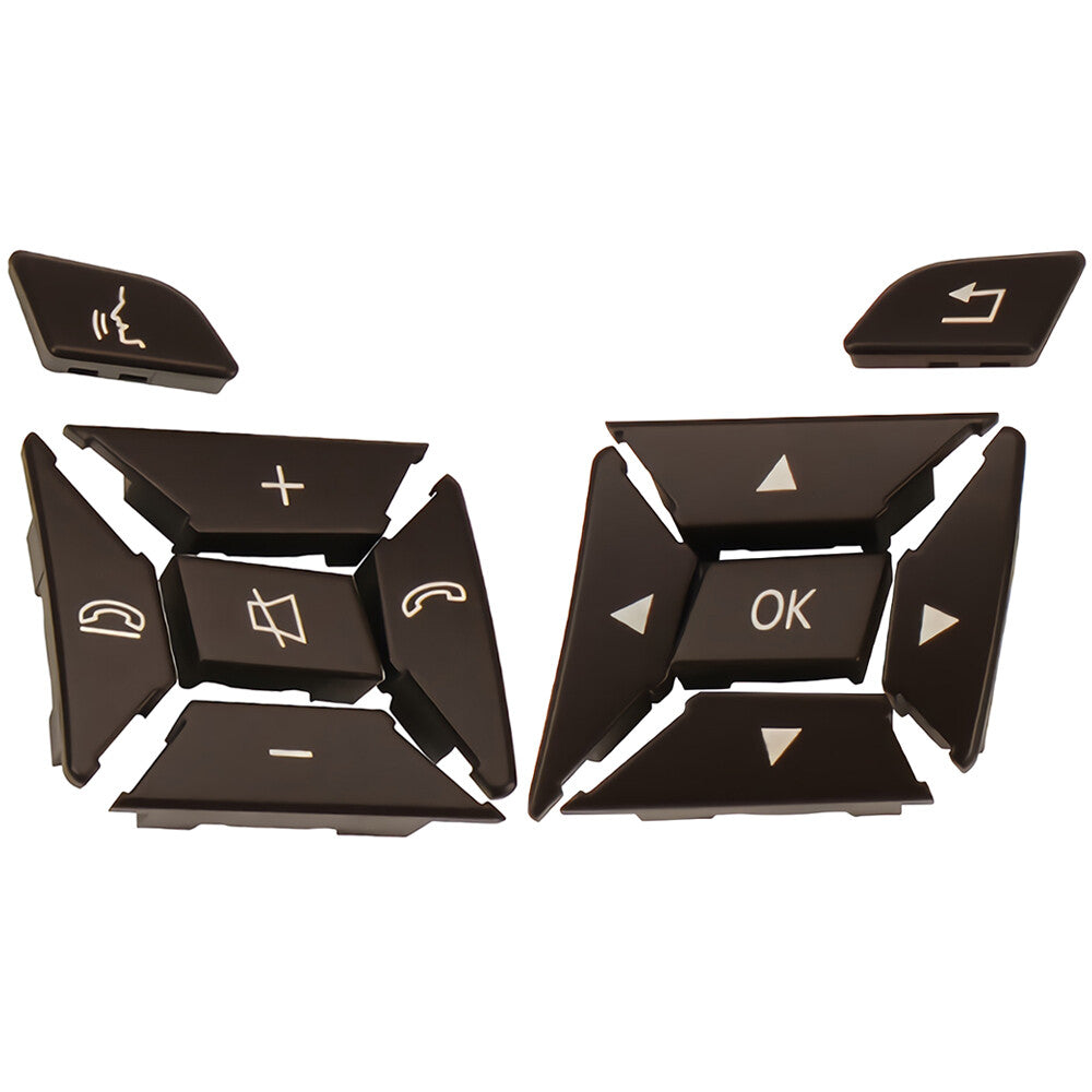 ya 13 for Mercedes E-Class Left&Right Steering Wheel Control Button Multi Switch Brown