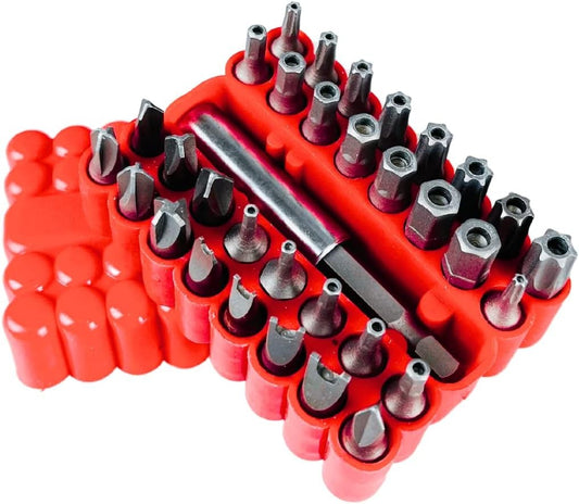ya 28 33PCS Proof Security Hex Key Set Torq Star Spanner Torx Bits &Tamper Screwdriver