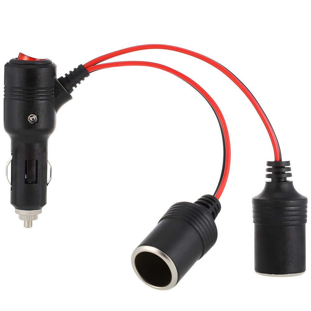 ya 5 8.7 Cigarette Lighter Switch Car Extension Cord Wire Adapter to Plug Outlet