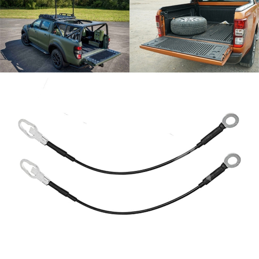 ya 9 6.5 Pair Tailgate Tail Gate Rear Support Cable Strap Fit for Mazda B2300 1994-2010