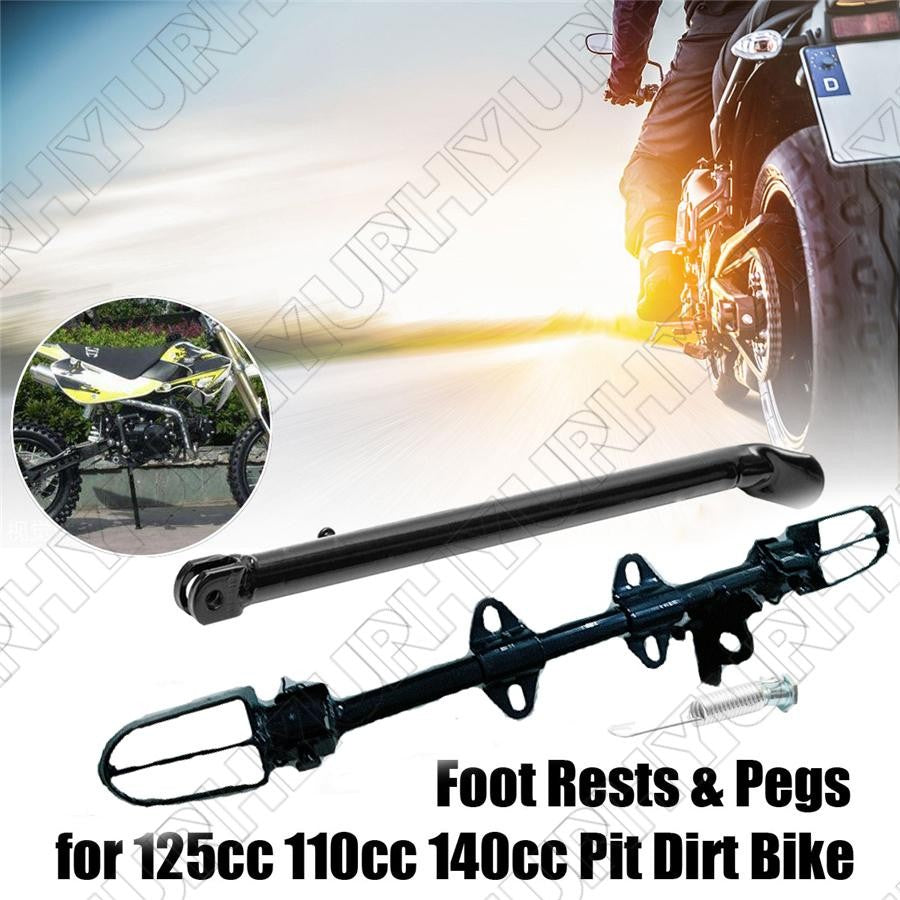 ya 11 6.8 Motorcycle Pit Dirt Bike Foot Peg Footrest Kickstand 110cc 125cc 140cc Footpegs