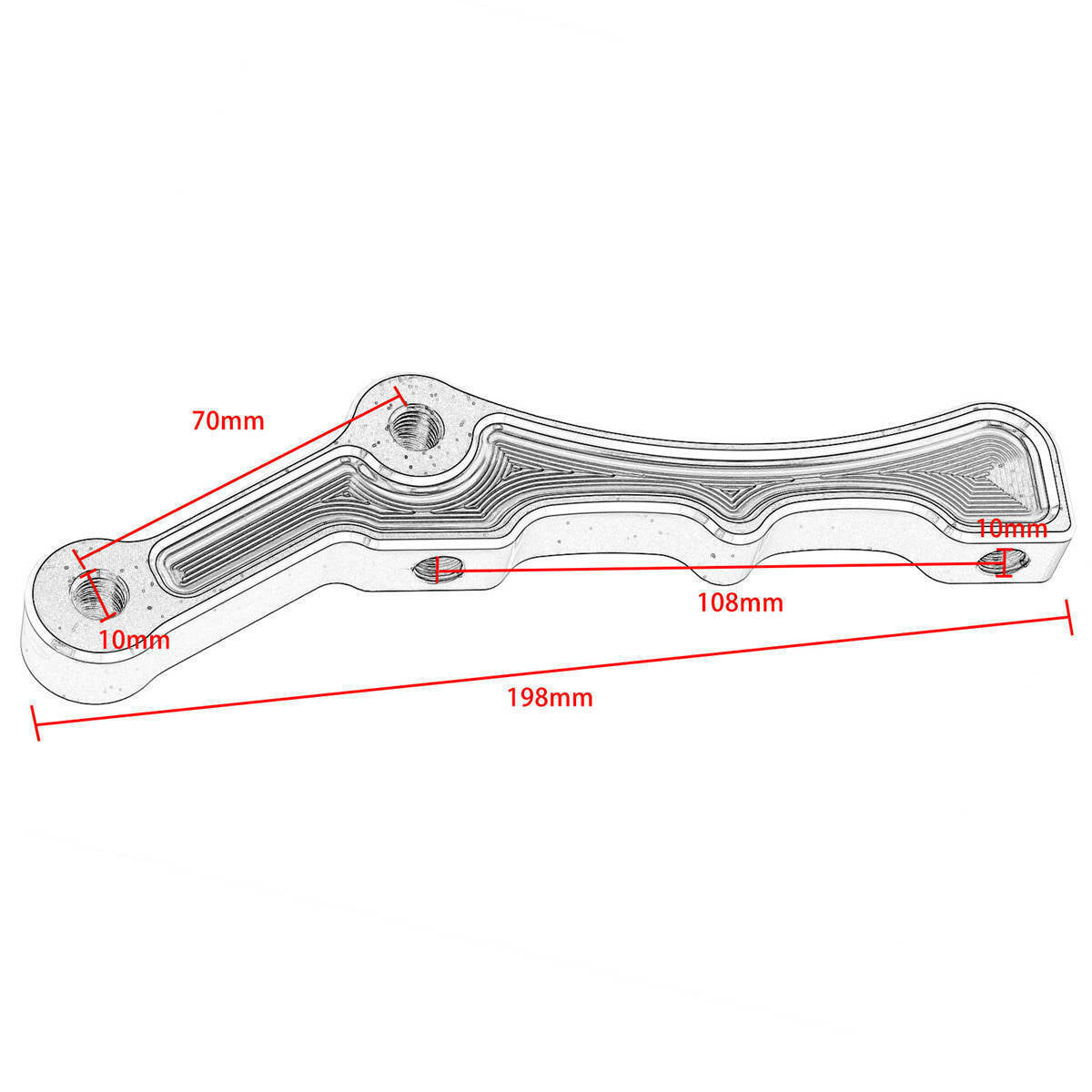 ya 5 8.7 Motorcycle caliper bracket radial brake front disc brake caliper bracket su