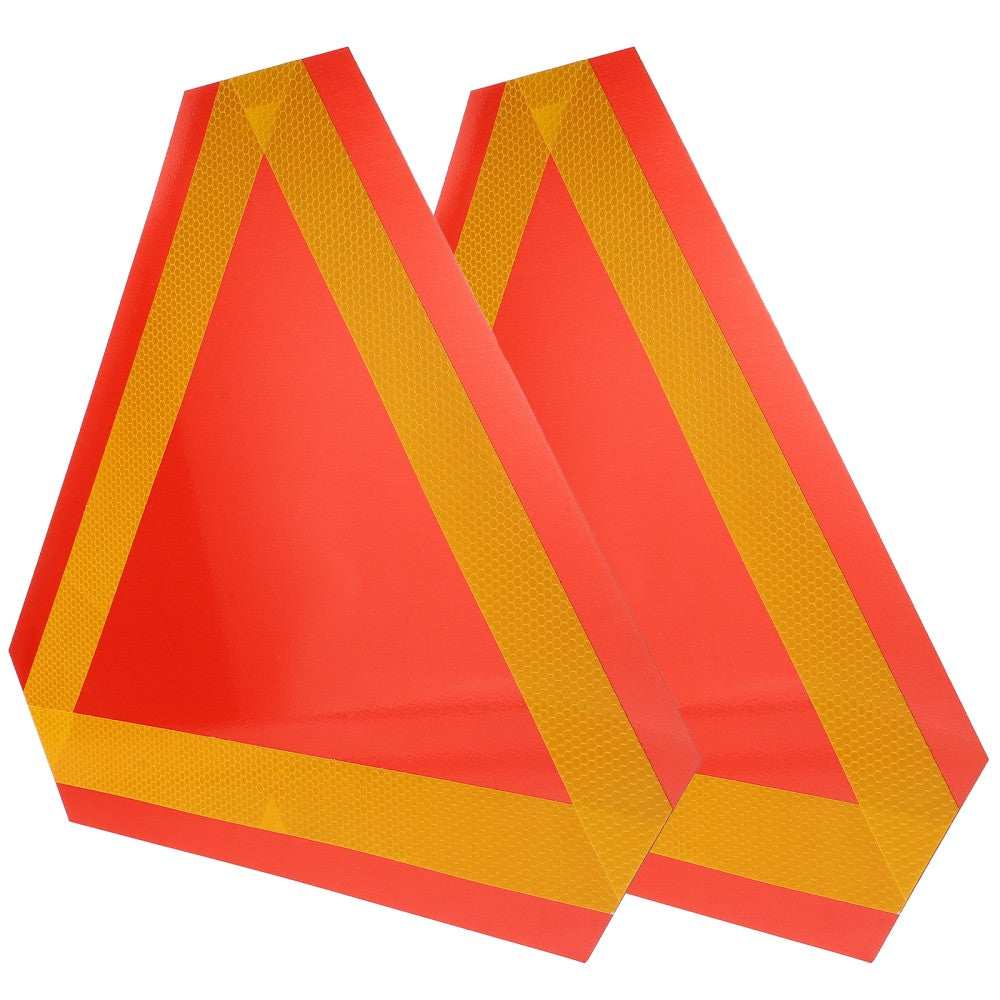 ya 5 8.7 2Pcs Triangle Reflective Sign Slow Moving Vehicle Rear Reflector Board