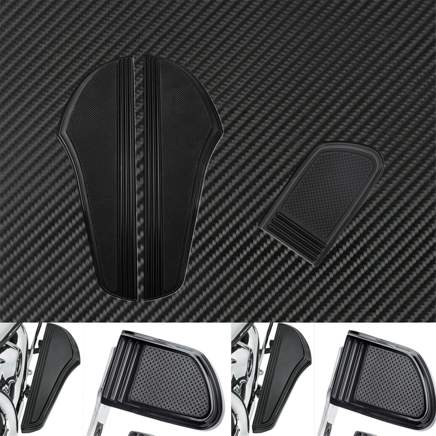 ya 1 7.13 CNC Motorcycle Front Rider Footboard Brake Pedal Cover Fit For Softail Touring