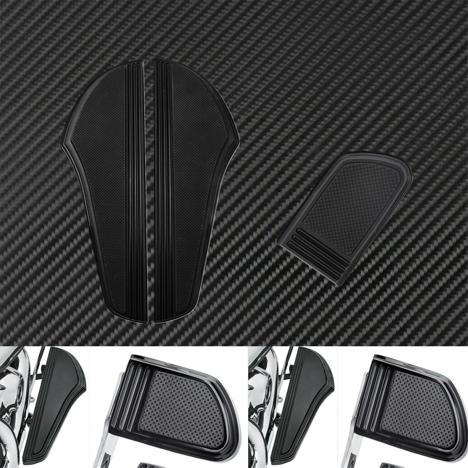 ya 1 7.13 CNC Motorcycle Front Rider Footboard Brake Pedal Cover Fit For Softail Touring
