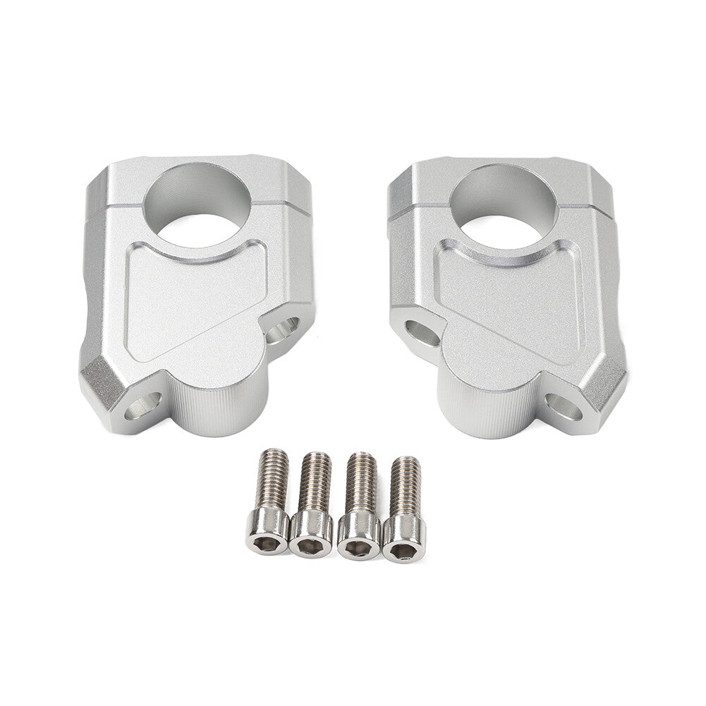 ya 2 6.30 Silver Motorcycle 28mm 1 1/8 Handlebar Mount Clamp Riser fit for Suzuki for Kawasaki