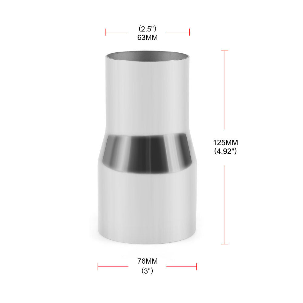 ya 5 8.7 Universal 2-inch 2.25-inch 2.5-inch 3-inch Pipe Adapter Connector Reducer Stainless Steel