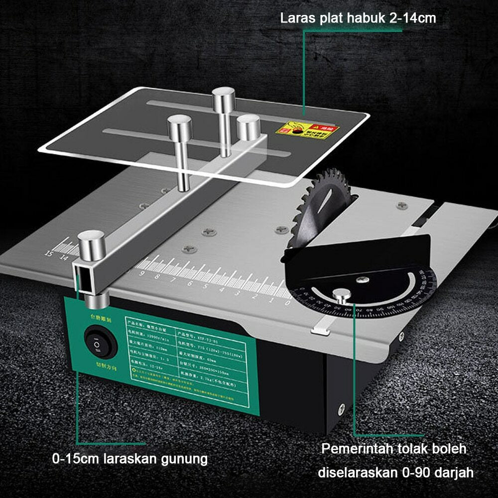 ya 26 Electric Table Saw Chainsaw Home DIY Cutting & Grinding Tool Woodworking Lathe
