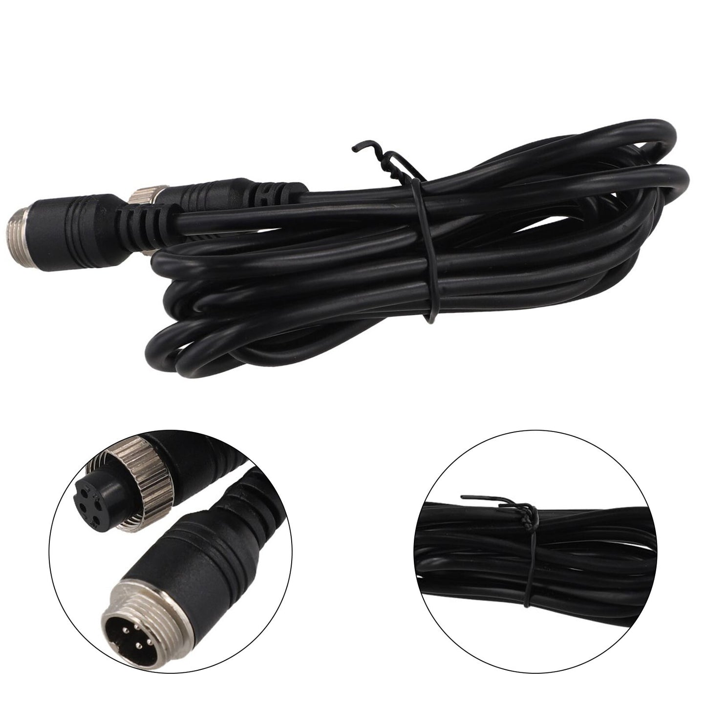 ya 2 7.15 2M 4-Pin Video Extension Cable Wire For Car Bus Truck Reversing Rear View Camera
