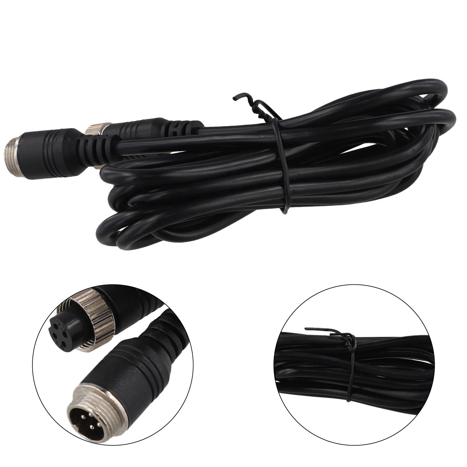 ya 2 7.15 2M 4-Pin Video Extension Cable Wire For Car Bus Truck Reversing Rear View Camera