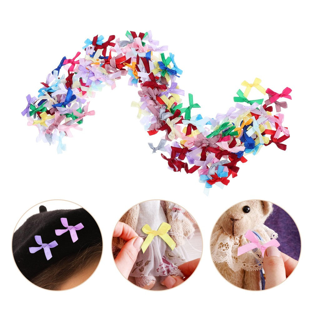 ya 25 200 Pcs Pre-Tied Bow Party Gift Crafts Ribbon Bows for Bowknot Or ments