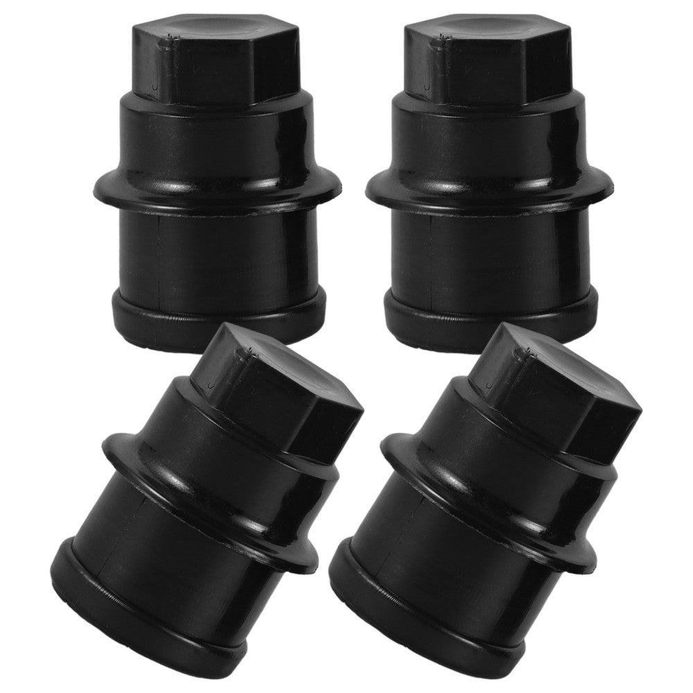ya 5 8.7 4 Pcs Hub Nut Cover Wheel Rim Universal Lug Cap Covers Kit Black