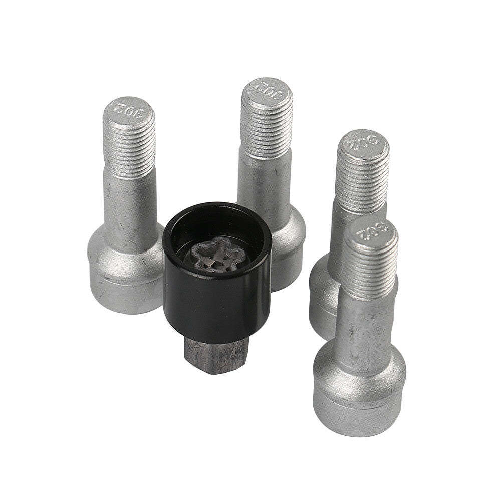 ya 5 8.7 5pcs A0019901707 M14x1.5x45 Wheel Set Studs Lugs Long Safety Bolts Fits for Mercedes