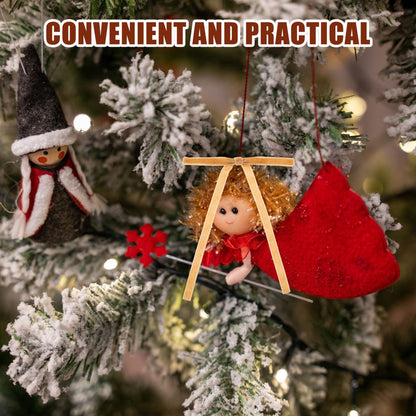 ya 25  24pcs Wired Bows: Flocking Ribbon Bow Or ments for Xmas Tree & Door