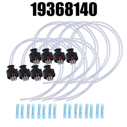 ya 5 8.7 8Pcs Injector Pigtails Harness for Chevy for for GMC 2500 3500 2017-24 19368140