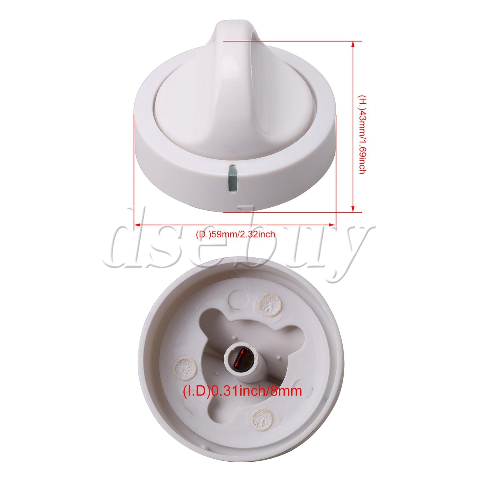 ya 26 131873500 Dryer Timer Control Knob White Replace 131873500 WE01X10082 59cm