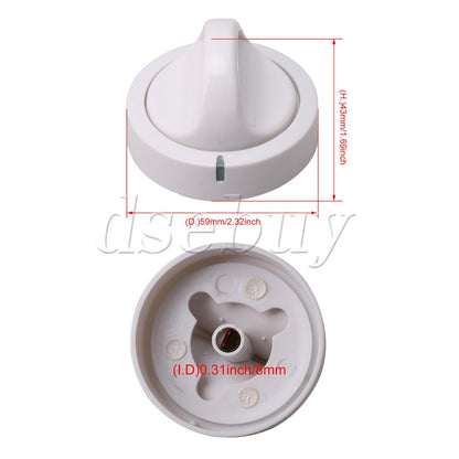 ya 26 131873500 Dryer Timer Control Knob White Replace 131873500 WE01X10082 59cm