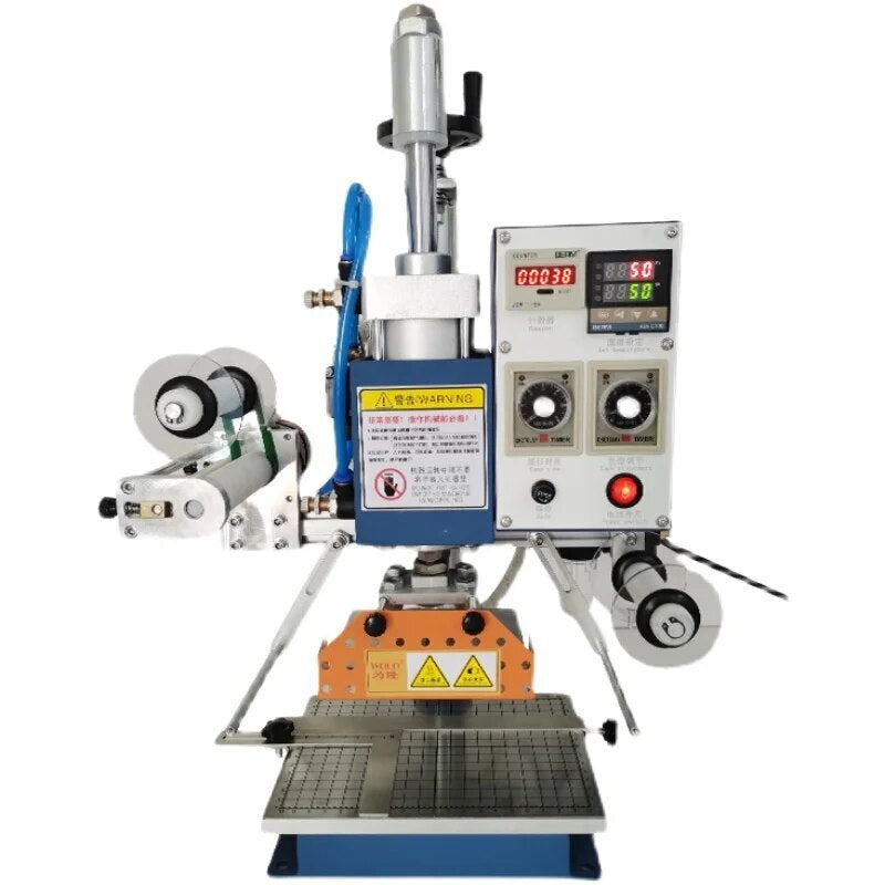 Pneumatic Bronzing Machine Leather/Plastic/Wood /Brand /Card Embossing Machine