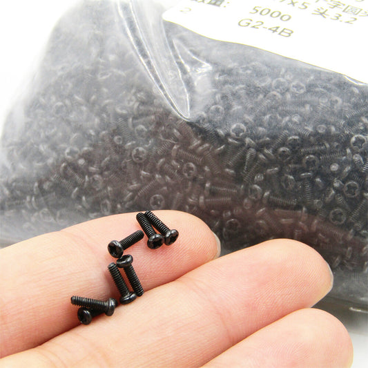 M1 M1.2 M1.4 M1.6 M1.7 M2 Black Phillips Cross Pan Head Small Micro Bolts Screws