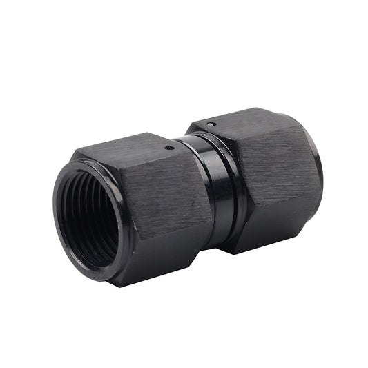 ya 10 5.29 10AN Female to Female Straight Swivel Coupler Union Fitting Adapter Black