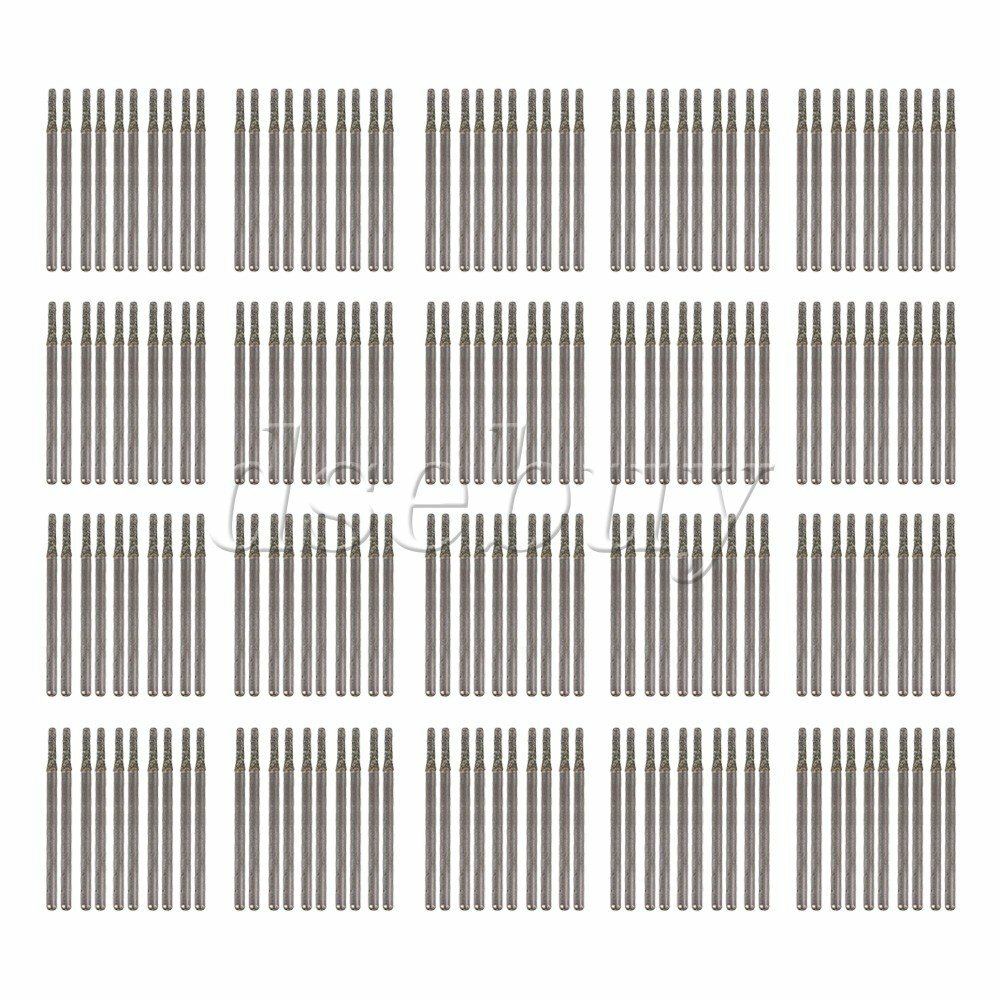ya 25 200pcs 2mm Dia Silver Jewelry Gems Diamond Drill Bits Hole Tools