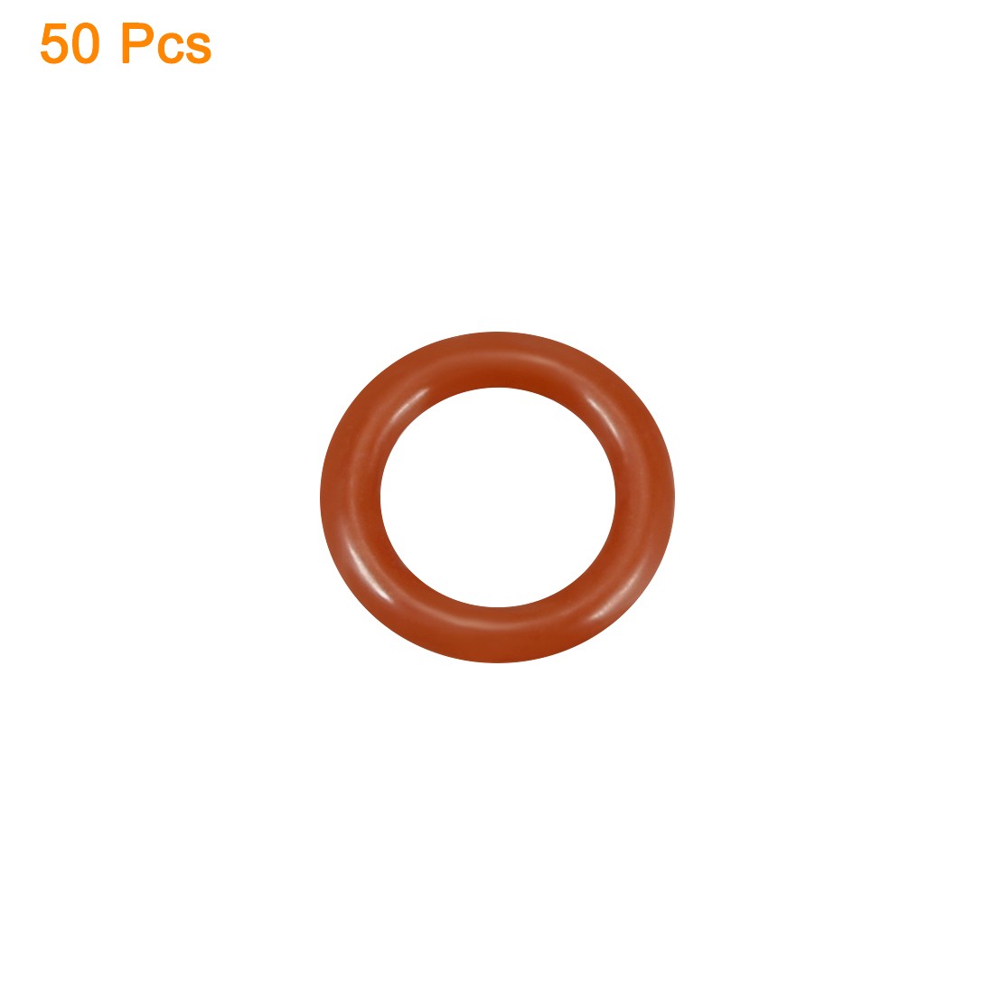 ya 5 8.7 Silicone O-Ring 12mmx8mmx2mm VMQ Seal Rings Sealing Gasket Red 50Pc