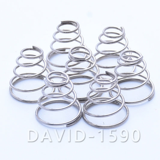 0.7 0.8mm Wire Dia. Tower Spring Conical Compression Spring 304 Stainless Steel