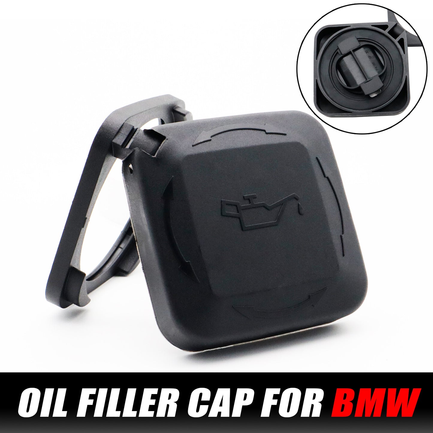 ya 12 5.21 Oil Filler Cap Fix Leak for BMW 1 3 5 7 8 Series X3 X5 X6 Z3 Z4 E46 318i E39 E53