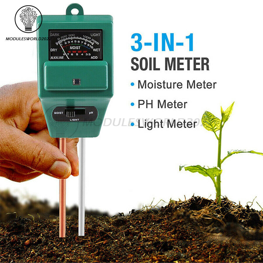 ya 26 3 in 1 Soil Tester Water PH Moisture Light Test Meter For Garden Plant Flower