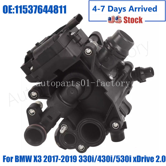 ya 4 6.17 11537644811 Engine Coolant Thermostat for BMW X3 17-19 330i/430i/530i xDrive2.0L
