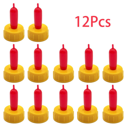 12 DRINK NIPPLE TEAT FOR LAMB KID PUP ORPHAN SOFT RED EWE GOAT SHEEP MILKDRINKER