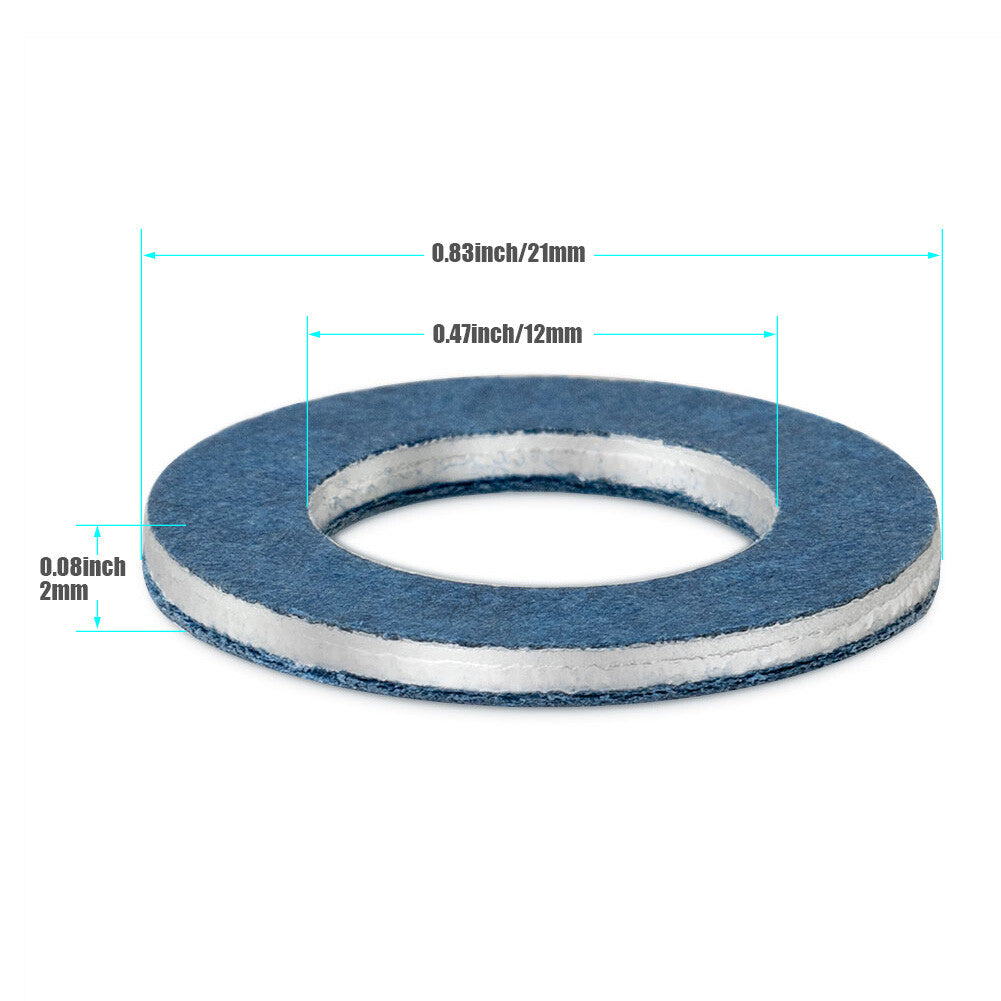 ya 12 5.21 100x12mm Oil Drain Plug Washer Gasket 90430-12031 for Toyota for AVALON for Lexus for Scion