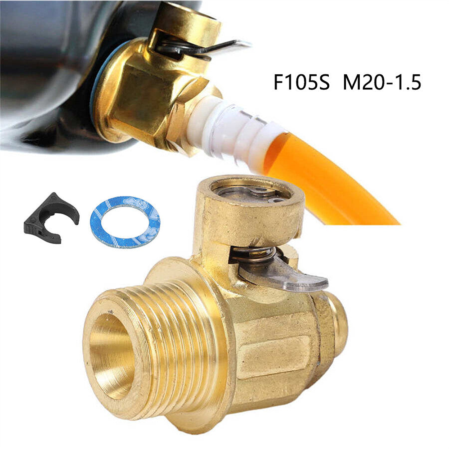 ya 12 5.21 F105S M20-1.5 thread quick oil discharge valve with LC-10 car truck box truck safety clamp