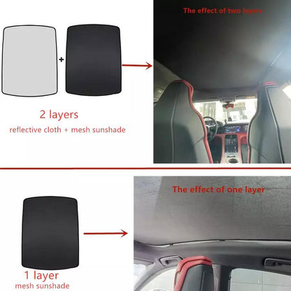 ya 5 8.7 Top Skylight Roof Sunshade Shade Sunroof Upgrade Mesh Net for Porsche for Taycan Nnl