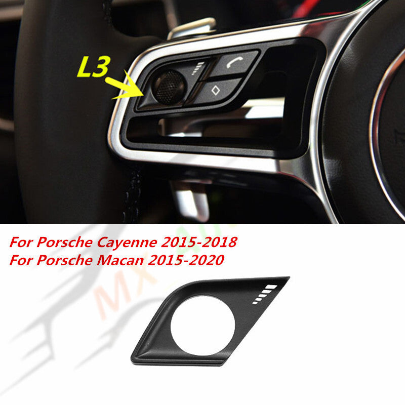 ya 13 for Porsche for Cayenne Macan Multi-function Steering Wheel Button Cover- NO.L3