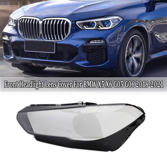 ya 2 6.26.2 Front Left Side Headlight Lens Cover Shell for BMW X5 G05 X6 G06 2019 2020 2021
