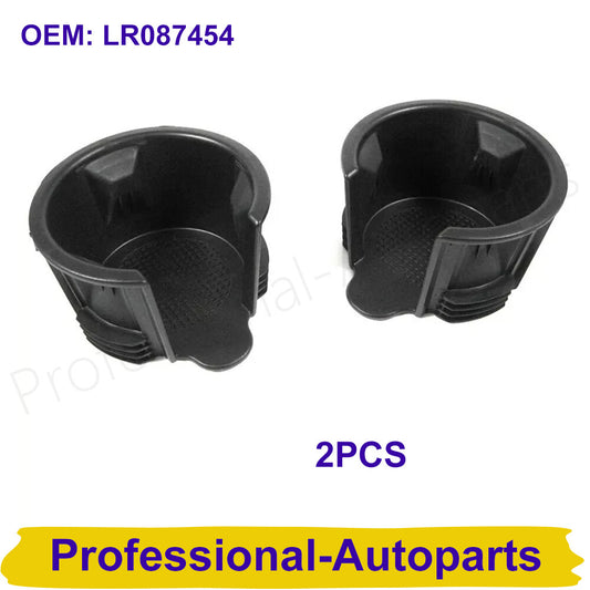 ya 4 6.21 2PCS Cup Holder for Range for Rover Sport Center Console Cup Holder Inserts 13-17