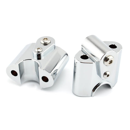 ya 5 8.7 Chrome Handlebar Risers Handle Bar Lift Clamp Adapters Fit for BMW R 18/ Classic