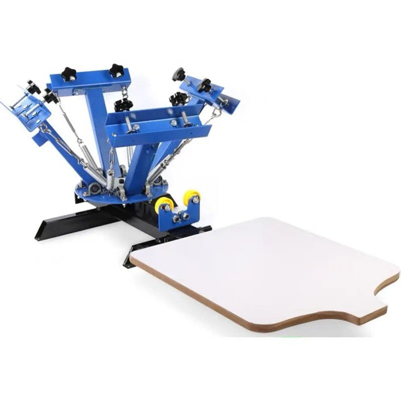 Screen Printing Machine Press 4 Color 1 Station Silk Screen Printing Machine