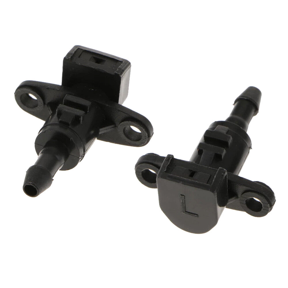 ya 13 2 Front Washer Spray Nozzles for 11-14 for Hyundai for Elantra Avante Left & Right Black