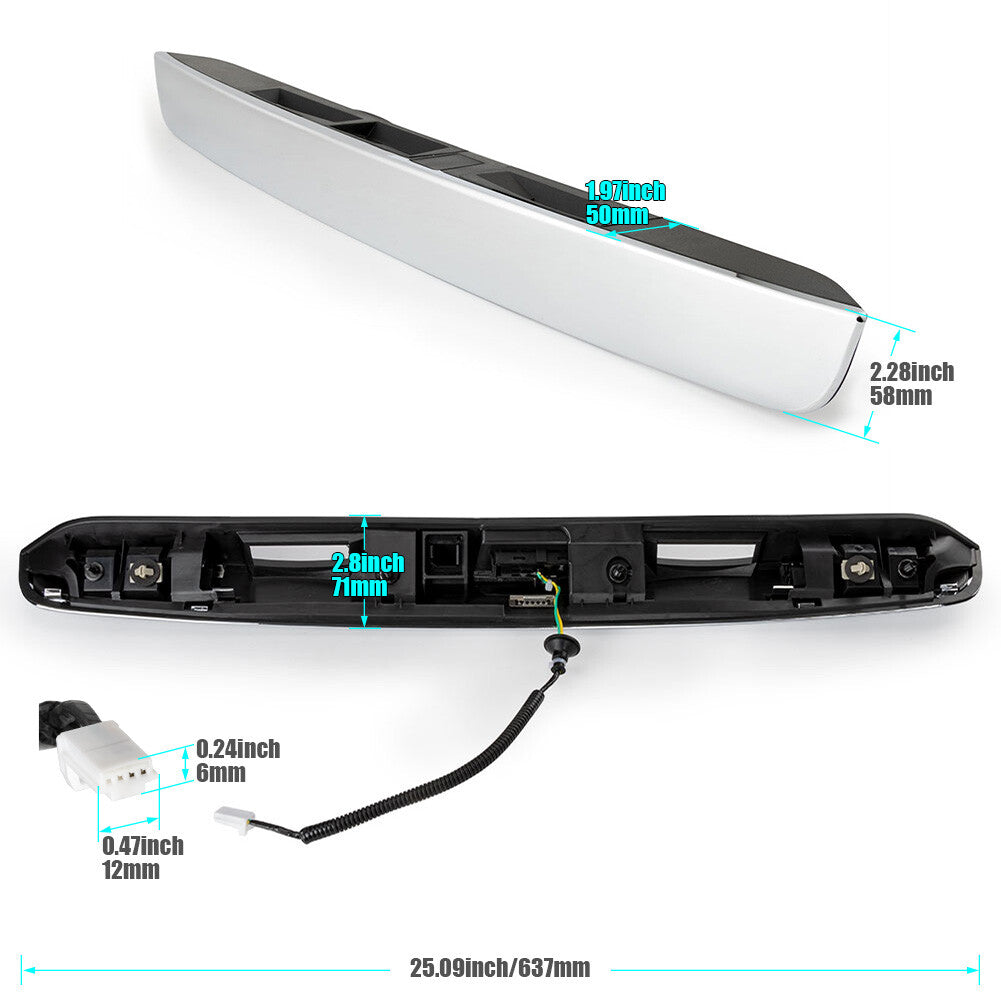 ya 10 5.29.2 FIt for Nissan Pathfinder 2013-2020 Chrome Handle Finisher Garnish Molding Tailgate