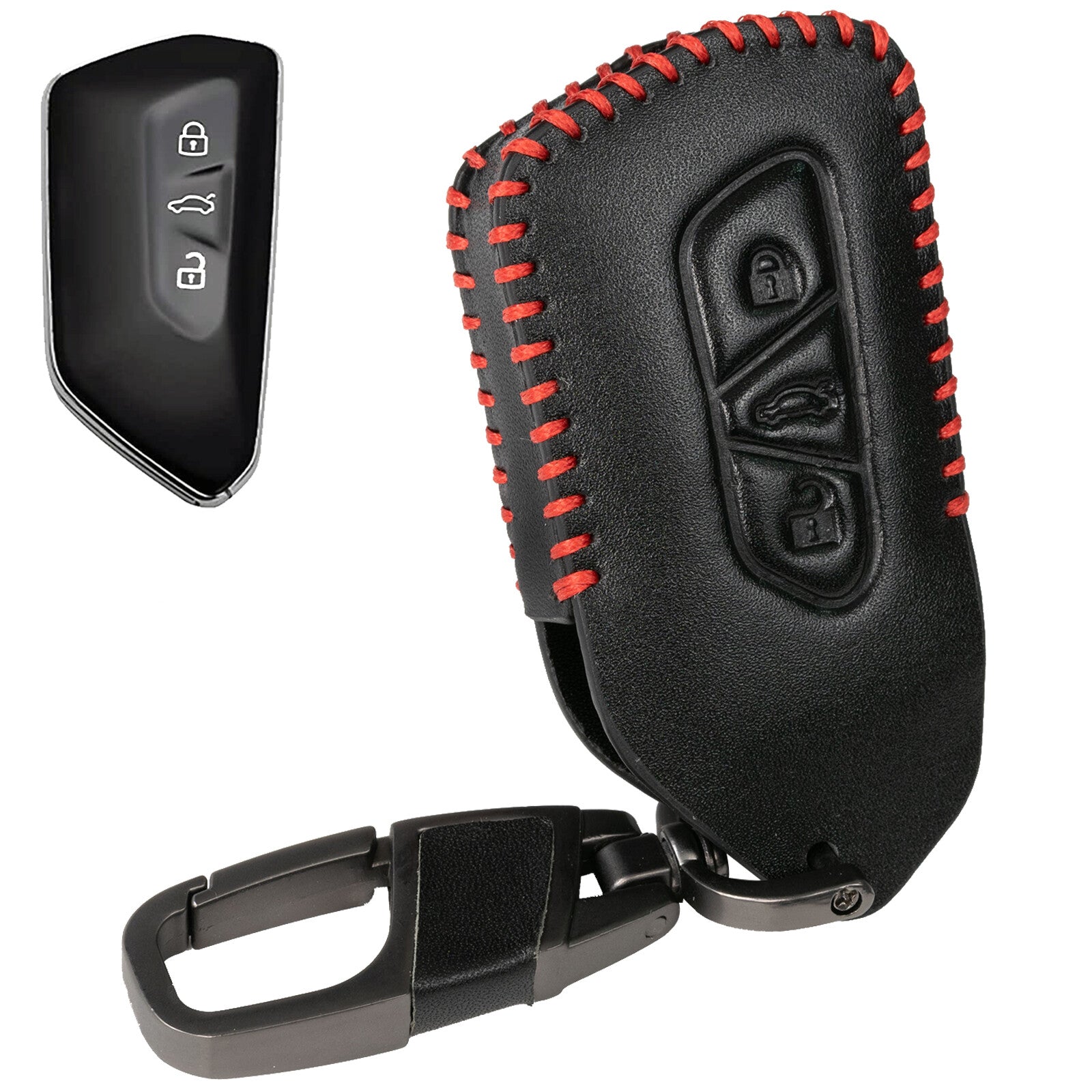 ya 5 8.7 for VW for Skoda for SEAT for Golf 8 Mk8 PU Leather Skin Remote for Smart Car Key Fob Case Cover