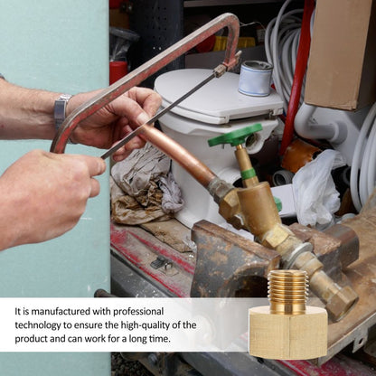 ya 14 2PCS NPT Pipe Fitting 1/2 inch Inter l to 1/4 inch Exter l Fitting Connector