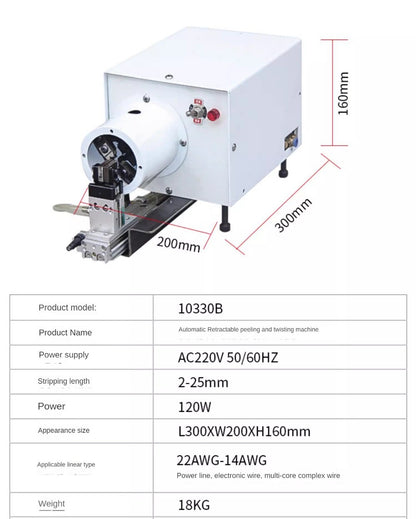 ya 25 Cylinder Stripping and Twisting Machine Semi-automatic Twisting Machine
