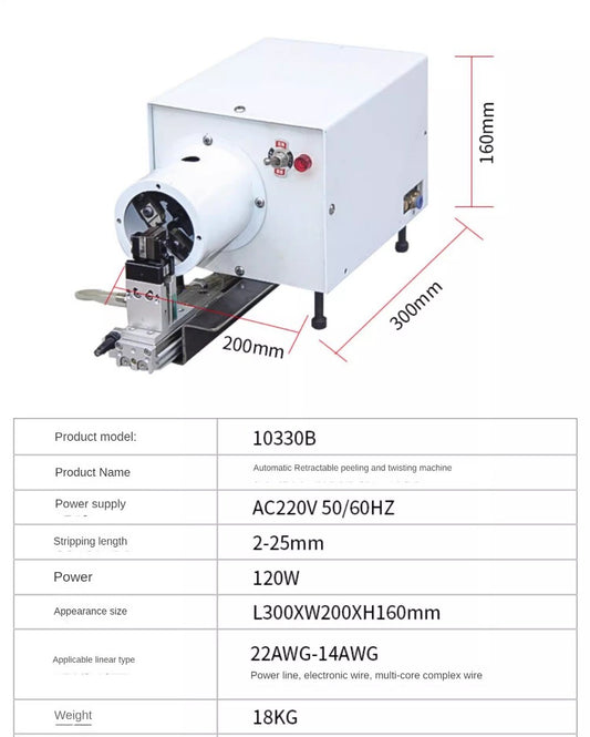ya 25 Cylinder Stripping and Twisting Machine Semi-automatic Twisting Machine