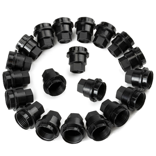 ya 8 5.27.2 Sst of 20 Black Lug Nut Covers 15661036 for GMC Jimmy Sonama for Chevrolet S10 New